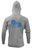5x3 Logo Sun Shirt - Heather Grey / Blue