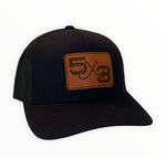 Snap Back - Leather Patch - Navy/Navy