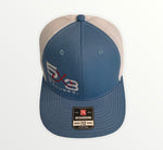 Snap Back - Columbia Blue/White